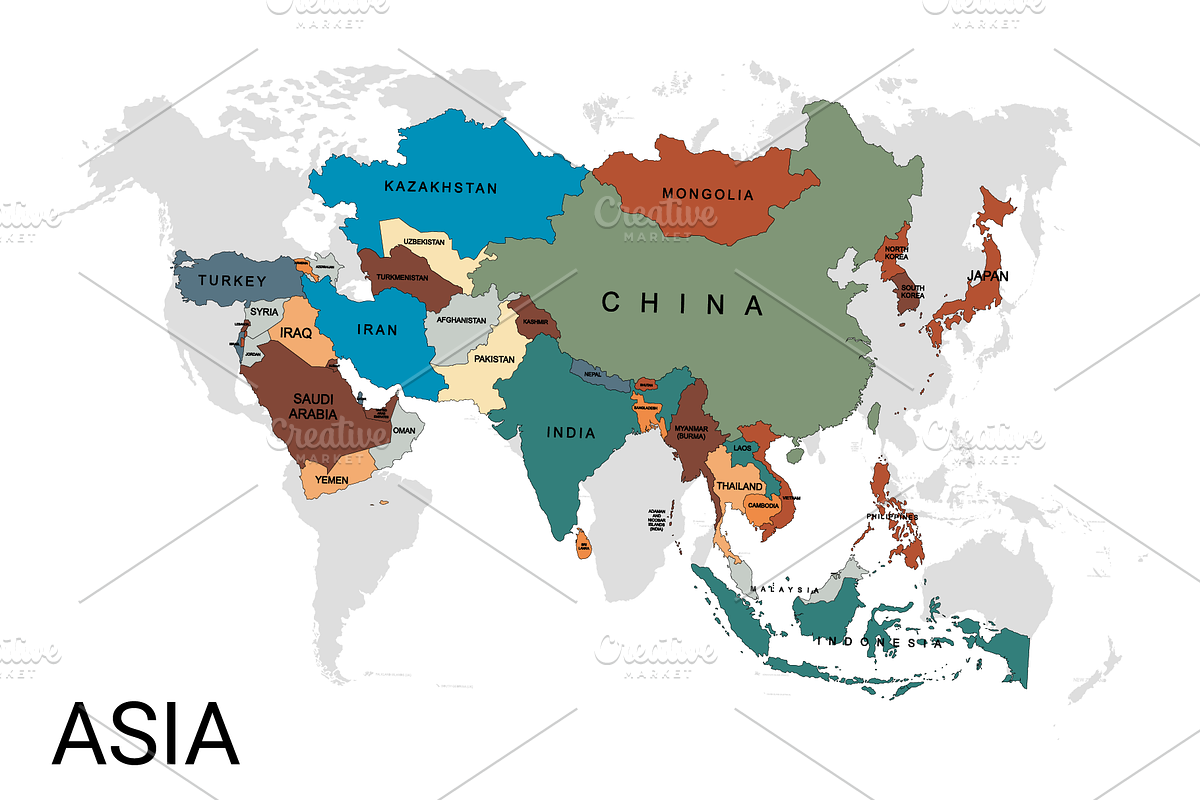 World Vector Map with Country Name, an Object Graphic by Nazim's Shop (Photo 4 of 9)