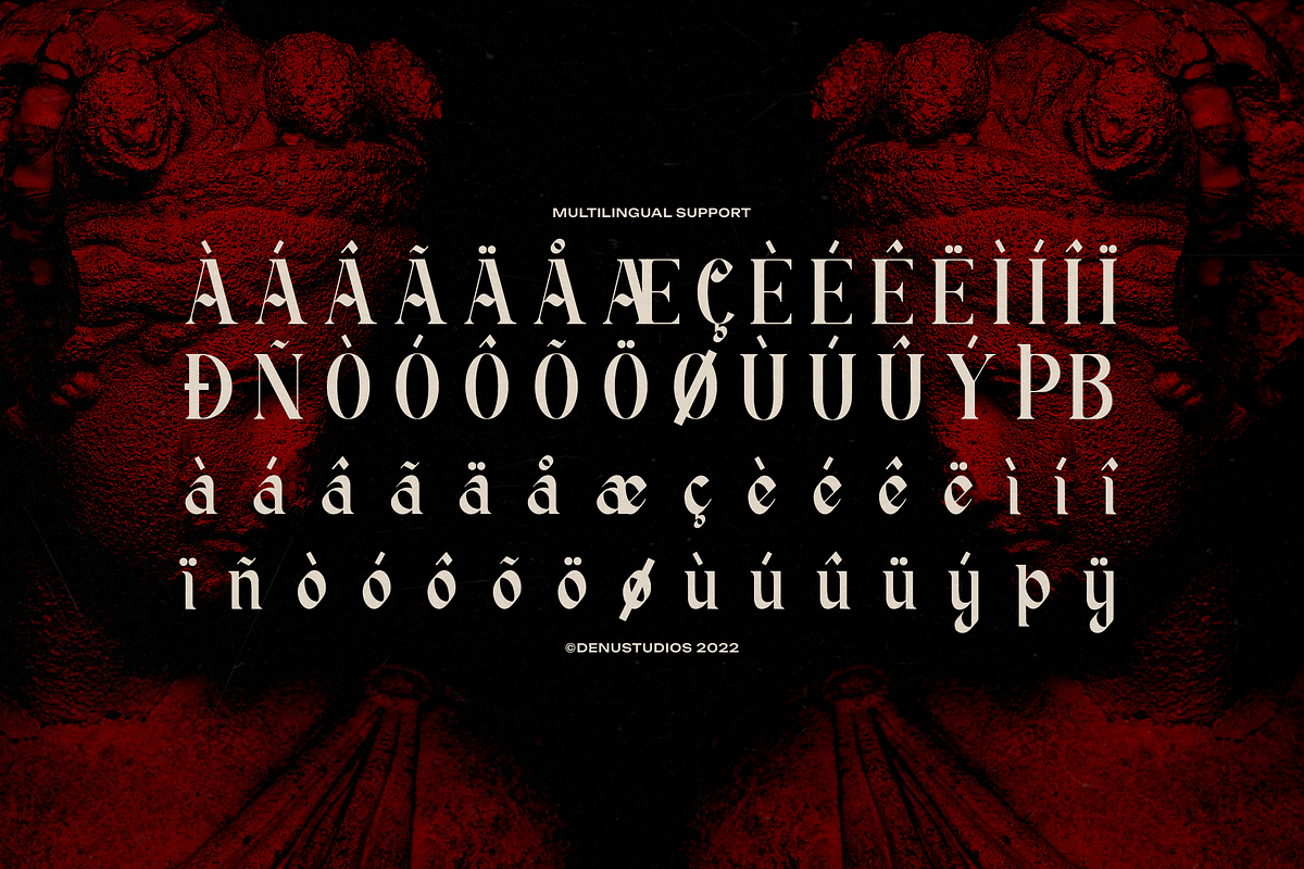 Tenebra Templar Blackletter Typeface, a Blackletter Font by Denustudios (Photo 11 of 12)