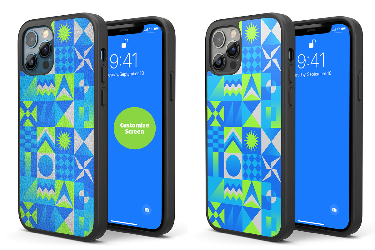 Phone 12 Pro Rubber Case Mock-up, an iPhone Mockup by Colatudo Store (Photo 7 of 8)