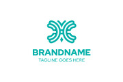 Letters H or Chc Butterfly Logo, a Branding & Logo Template by Pray Art Design Studio (Thumbnail 1 of 2)