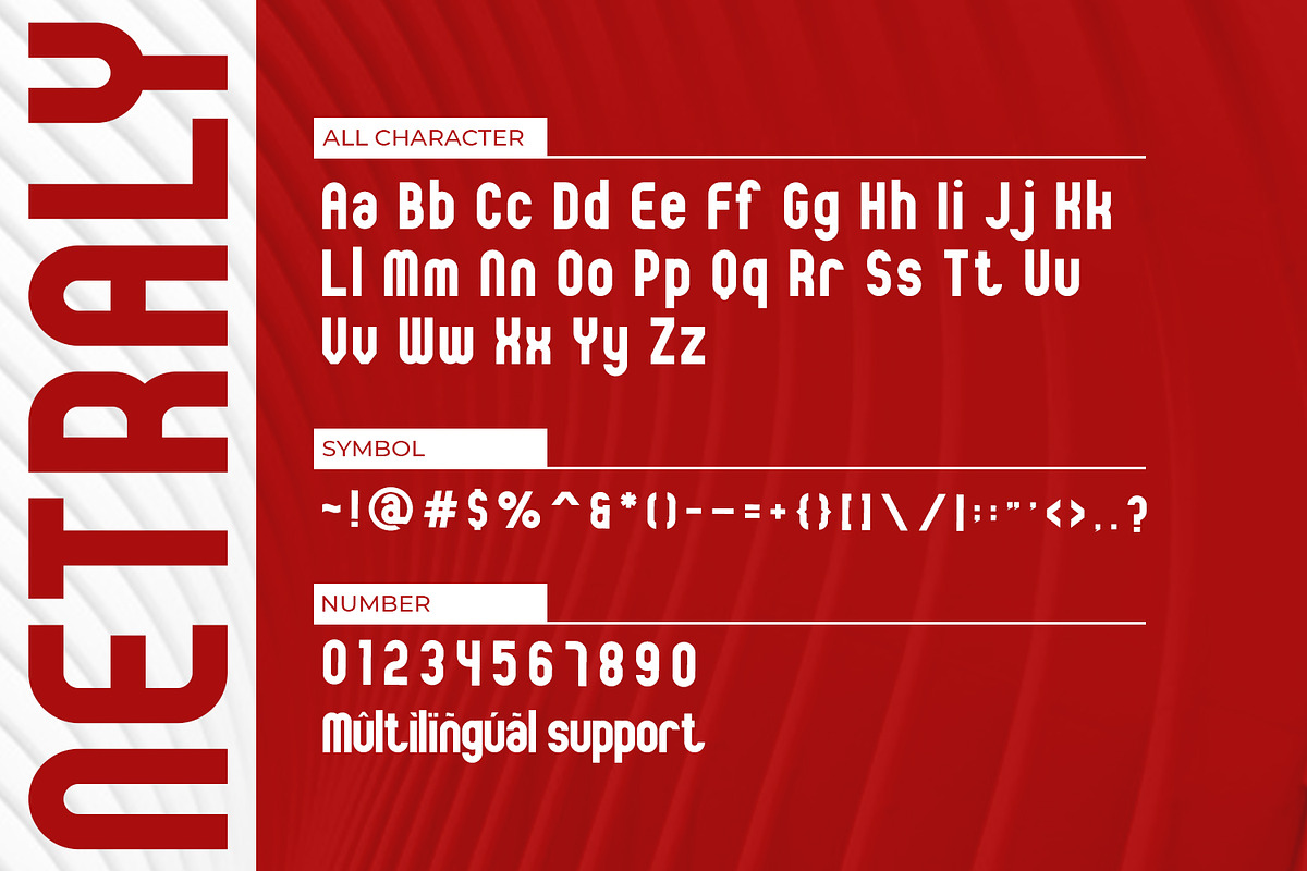 Netraly-Modern Sans Serif Font, a Sans Serif Font by din-studio.com (Photo 2 of 10)