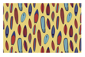 Summer Surfboard Pattern