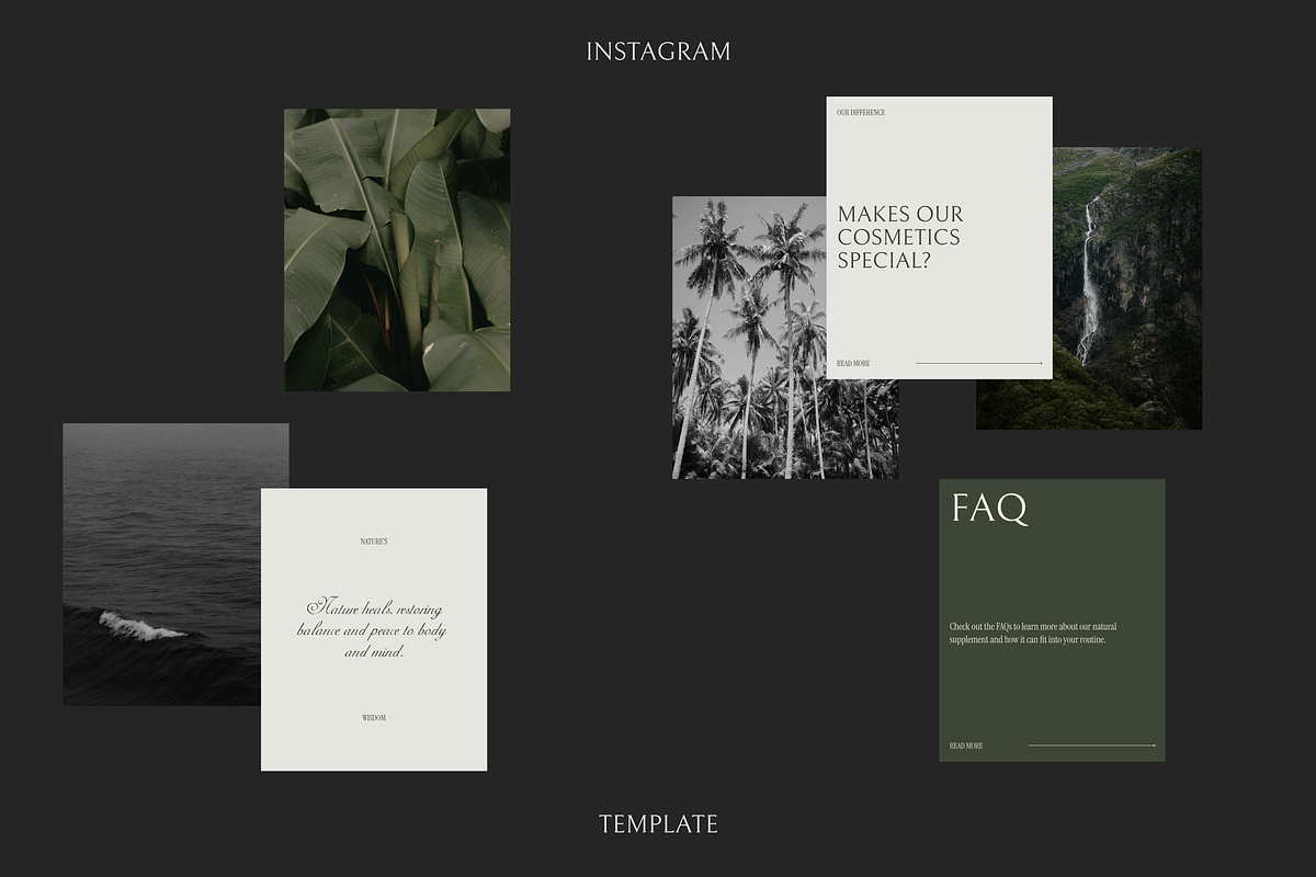 Minimalist Instagram Template Bundle, a Social Media Template by CremayPomdaStudio (Photo 2 of 10)