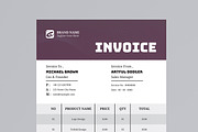 Simple Invoice Layout, a Stationery Template by MightyDesign (Thumbnail 4 of 8)