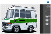 Cartoon service van, a Transportation Illustration by Mechanik (Thumbnail 5 of 5)