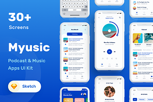 Myusic - Music & Podcast UI Kit