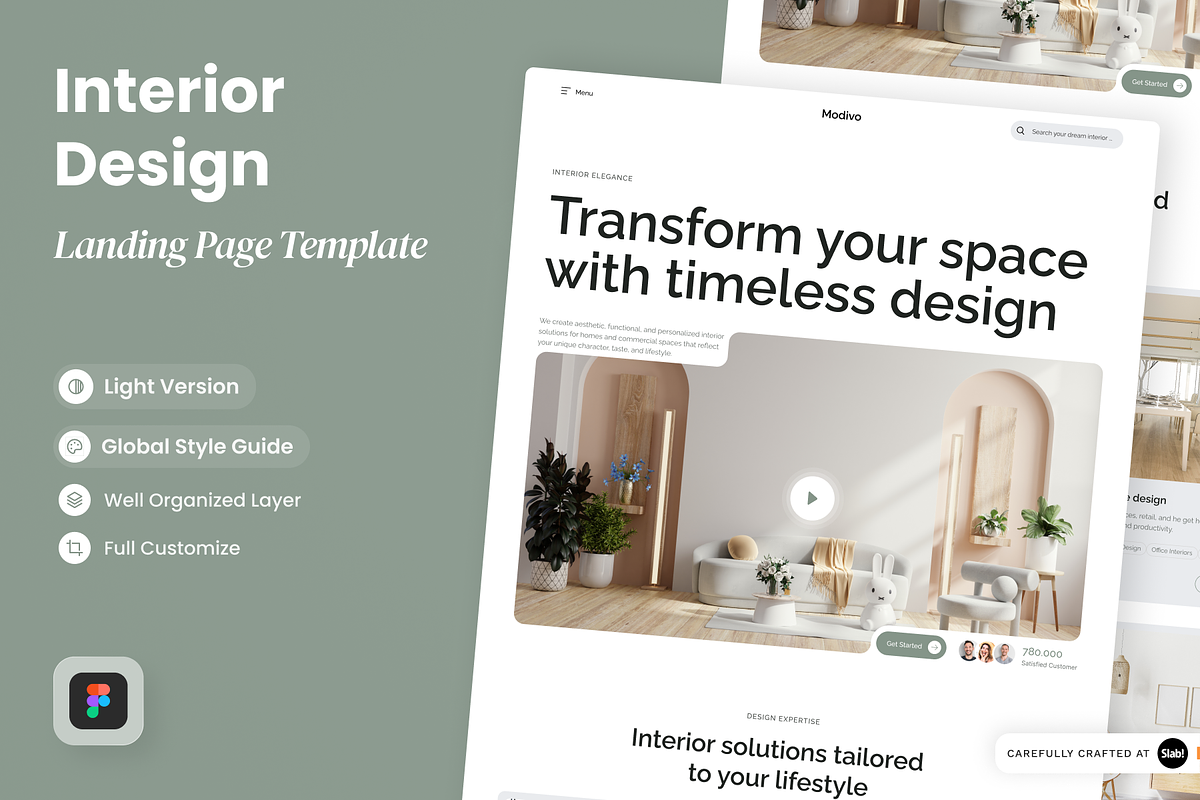 Modivo-Interior Design Landing Page