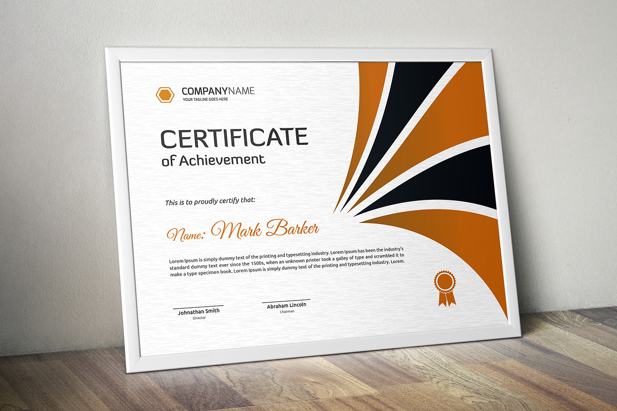 Certificate Word | PSD | AI, a Stationery Template by Curve Design (Photo 2 of 4)