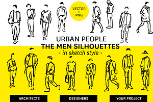 Urban Men Silhouettes