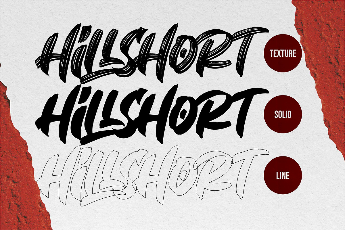 Hillshort -Urban Brush-, a Blackletter Font by ErgibiStudio (Photo 9 of 10)