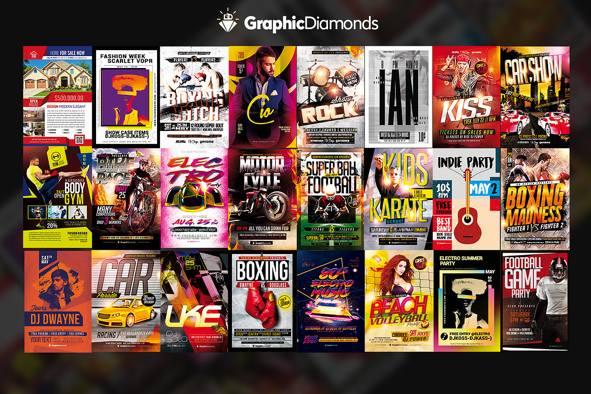 Flyer Mega Bundle - Weekly Update, a Flyer Template by GraphicDiamonds (Photo 5 of 7)