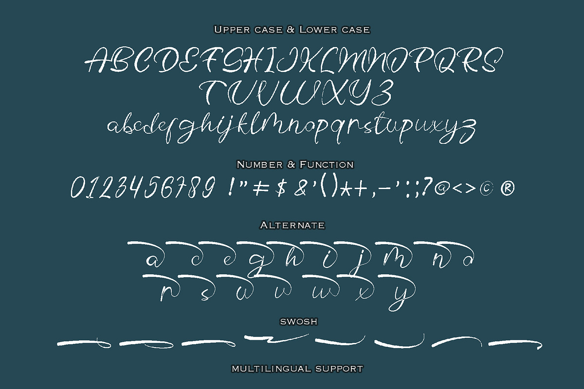 Amansa Handwritten Font, a Handwritten Font by RHD Creative Studio (Photo 10 of 10)