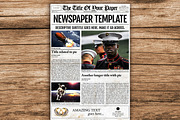 Old Style Newspaper Template, a Magazine Template by Newspaper Templates (Thumbnail 1 of 4)