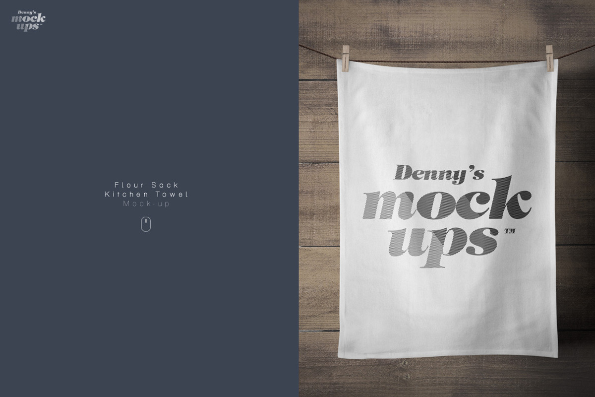 Flour Sack Towel Mockup, a Product Mockup by Denny's Mock-ups (Photo 1 of 10)