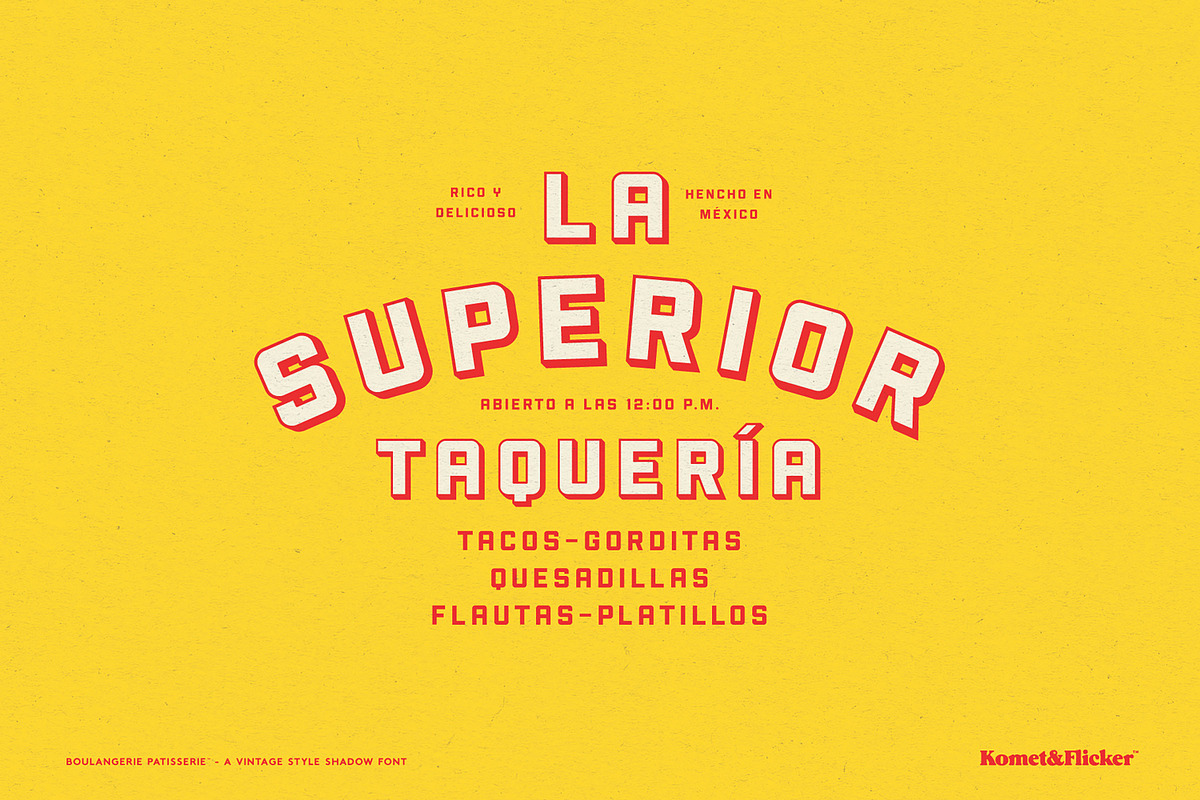 Boulangerie Patisserie, a Sans Serif Font by Komet & Flicker (Photo 3 of 13)