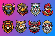 Animal Mascot Logo Illustration 2, an Illustration by Riswan Ratta (Thumbnail 3 of 3)