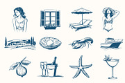 La Dolce Vita Summer Illustrations, an Object Illustration by NatalieArtShop (Thumbnail 7 of 17)