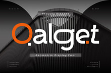 Qalget - Geometric Logo Font