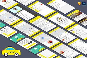 Taxi Booking App UI Kit