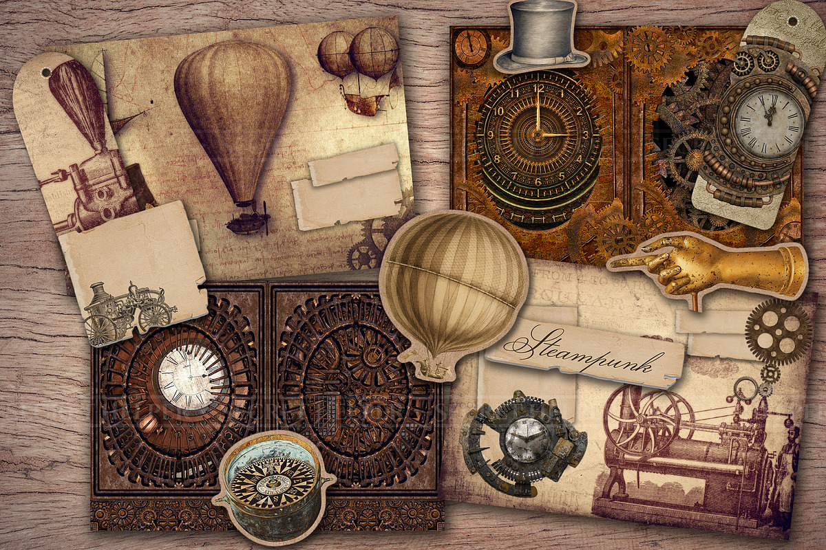 Steampunk Scrapbook Kit