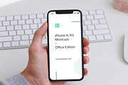 iPhone X/XS Mockups Office Edition, an iPhone Mockup by Fields (Thumbnail 5 of 9)