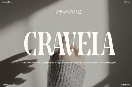Cravela - Modern Serif, a Serif Font by Say Studio
