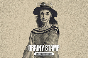Grainy Stamp Photo Effect, a Layer Style Add-On by iDoodle Studio
