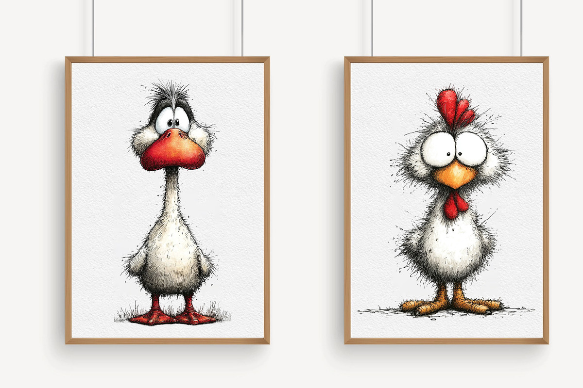 Quirky Farm Animals PNG Clipart, an Illustration by Libby Wishes (Photo 5 of 6)