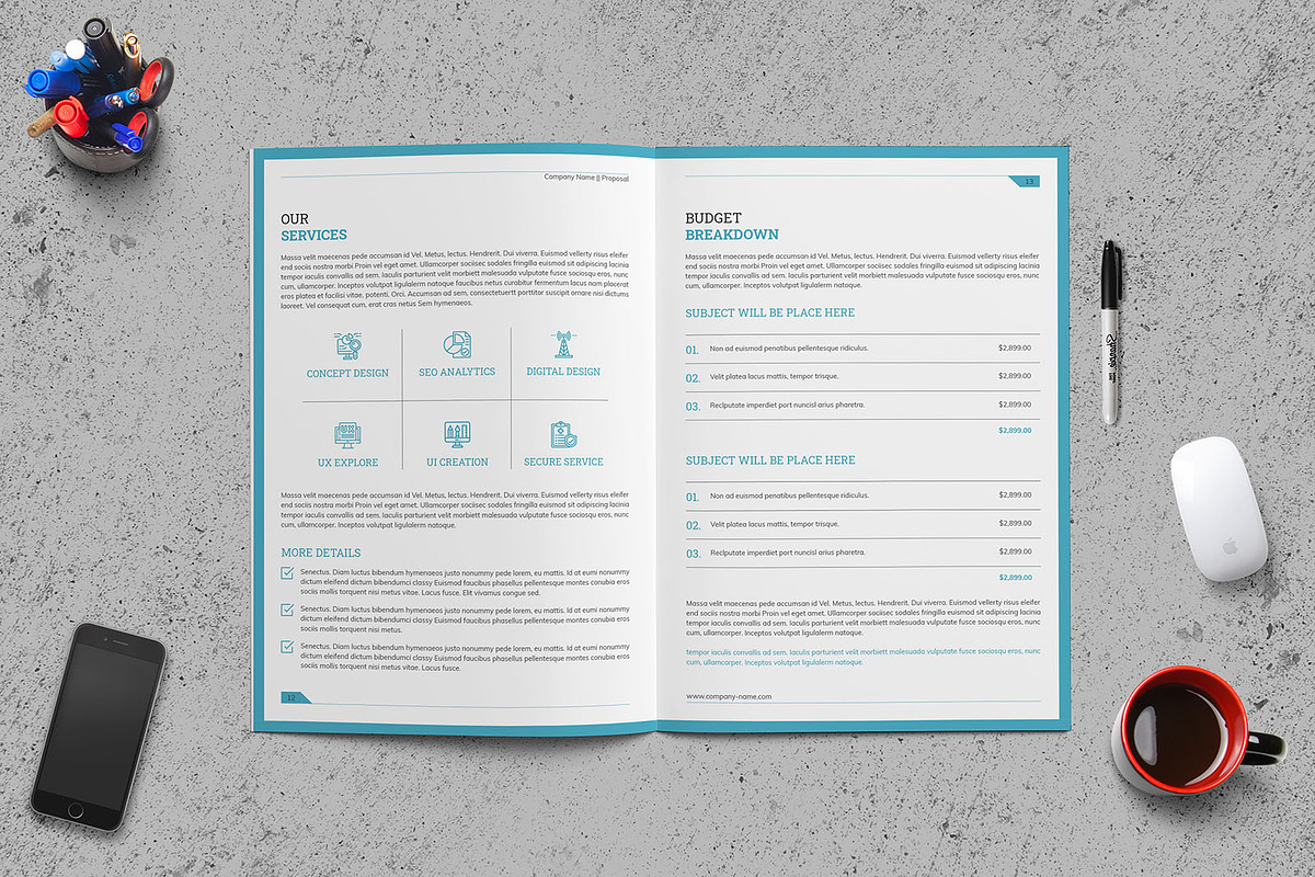 A4 Brochure Template, a Brochure Template by Divergent Studio (Photo 7 of 8)