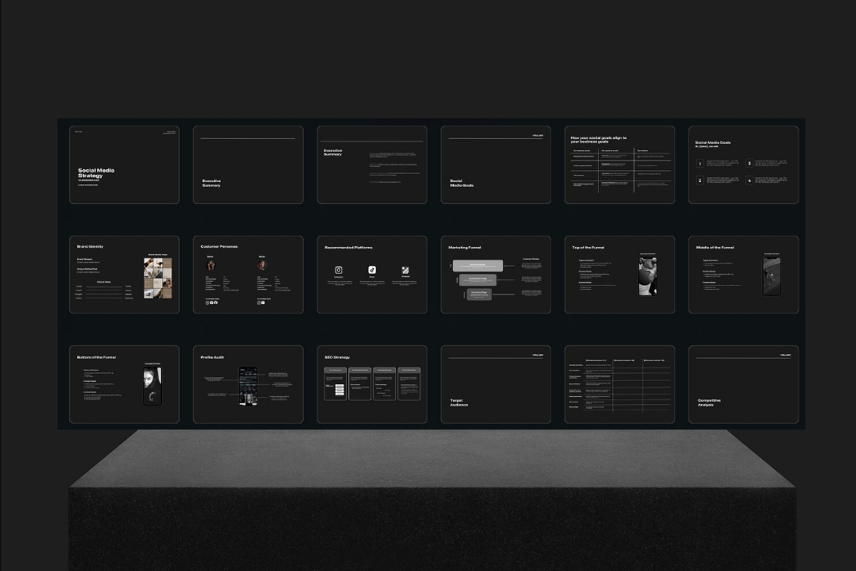 Social Media Strategy Template Canva preview 2