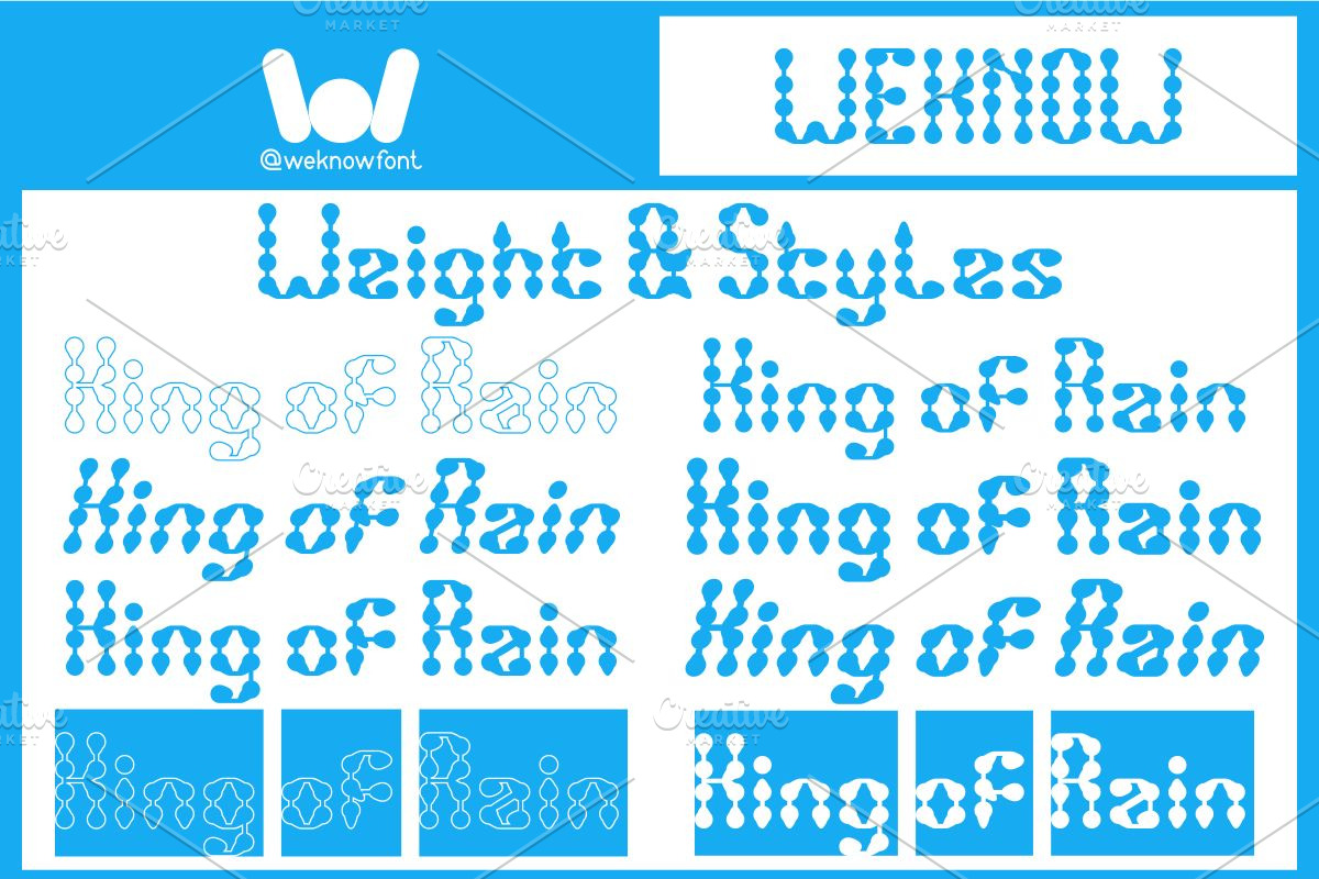 King of Rain font, a Font by weknow (Photo 7 of 8)