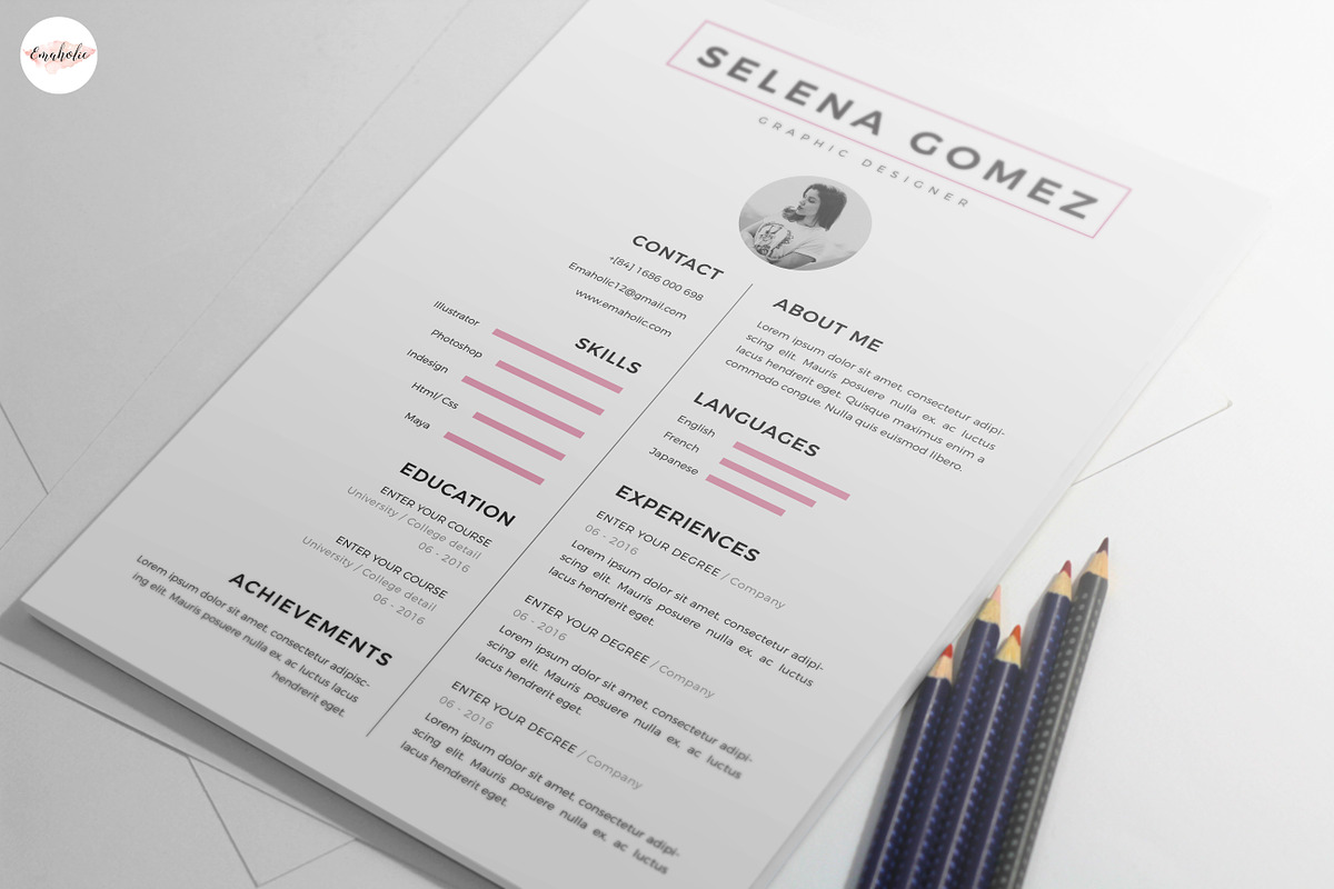 Professional CV - Cover Letter, a Resume Template by Emaholic Template (Photo 6 of 6)