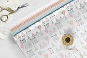 Beige Paris Seamless Pattern Set, a Pattern Graphic by Oksana Dovhopol Art (Thumbnail 4 of 13)