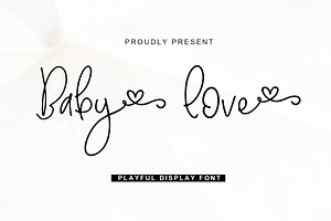 Baby Love Handwritten Font