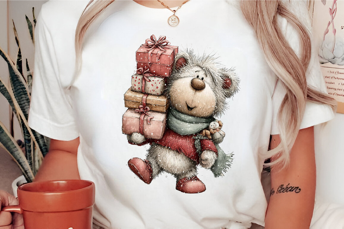Whimsical Christmas Pink Teddies, a Transportation Illustration by Digital Artistic99 (Photo 9 of 10)