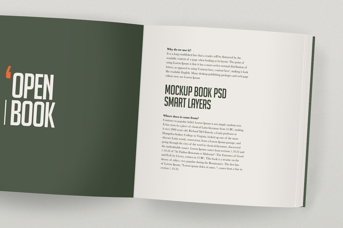 Open Hardcover Book Mockup (Square), a Print Template by ArtefShop (Photo 16 of 22)