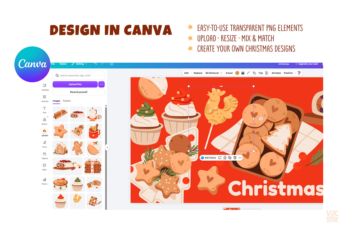 Christmas Baking Clipart, a Food Illustration by vik.stock (Photo 5 of 5)