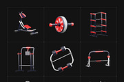 3D Fitness and Exercise Icons, a Duotone Icon by Vectors Market (Thumbnail 6 of 7)