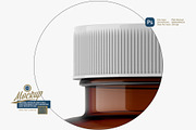 Amber Pills Bottle Mockup 300CC, a Packaging Mockup by Reformer Mockup (Thumbnail 2 of 6)