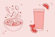 MEXICAN FOOD VECTOR ILLUSTRATIONS, a Food Illustration by TheFoodAtlas (Thumbnail 9 of 16)
