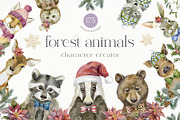 Forest Animals. Character Creator., an Animal Illustration by Designwork (Thumbnail 1 of 21)