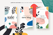 Nature Abstract Shapes and Florals, a Decorative Illustration by likorbut (Thumbnail 4 of 6)