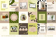 Groovy Green Instagram Templates Set, a Social Media Template by Hell Yeah Designs (Thumbnail 5 of 11)