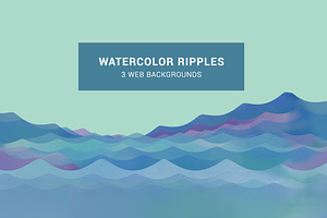 Watercolor Ripples Web Background