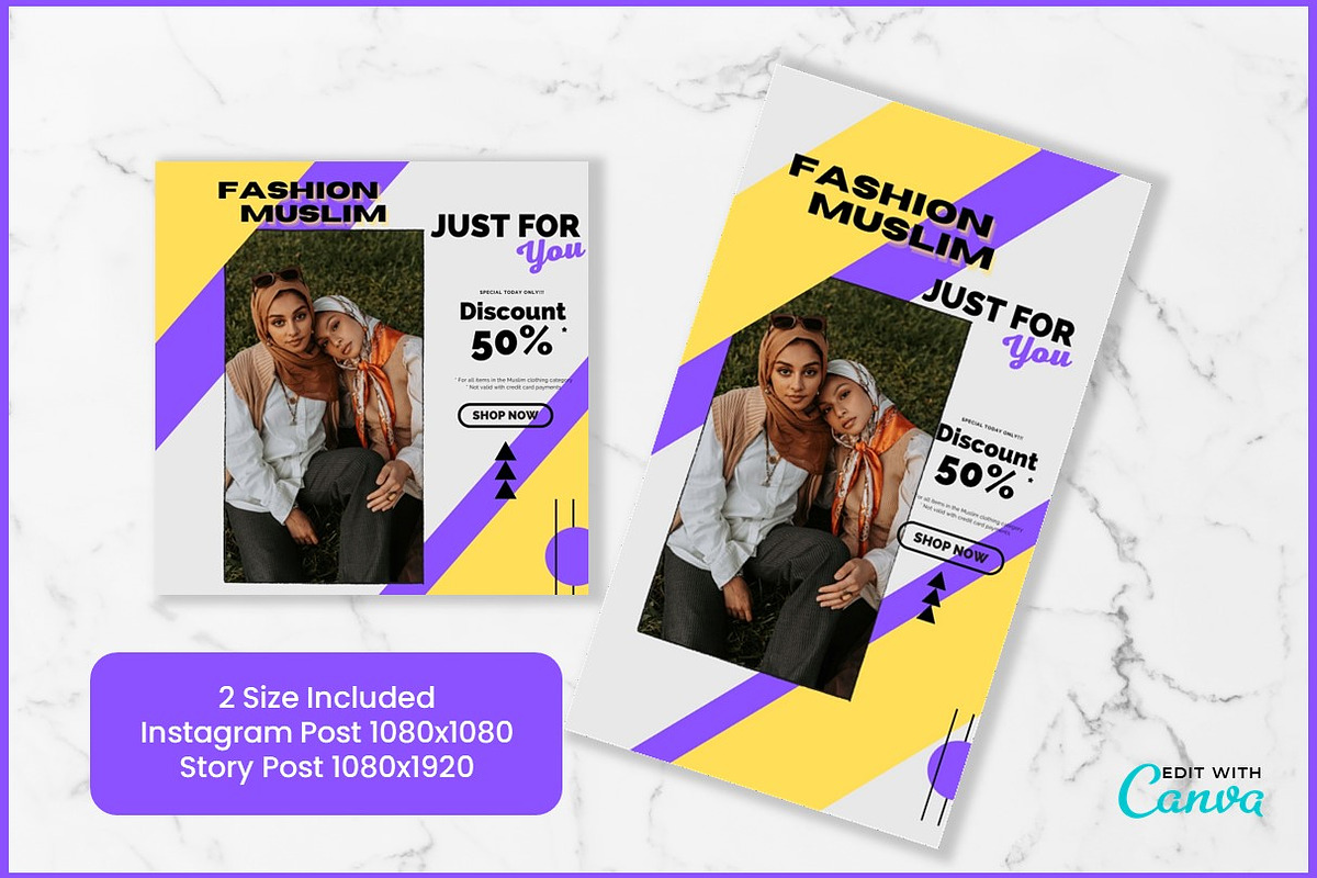 Instagram Canva Template, a Social Media Template by kreatifreya
