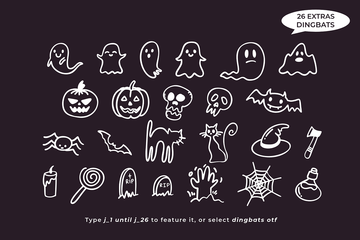 Hocus Slime - Halloween Display Font, a Handwritten Font by Ainun Jinan (Photo 2 of 8)