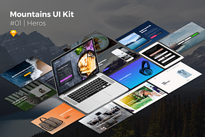 Mountains Kit | Web Headers & Heros