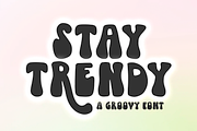 Stay Trendy | Boho Groovy Font, a Font by KA Designs (Thumbnail 1 of 14)