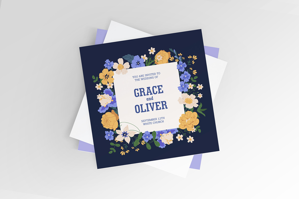Wedding invitation cards and labels, a Decorative Illustration by Good Studio (Photo 4 of 5)