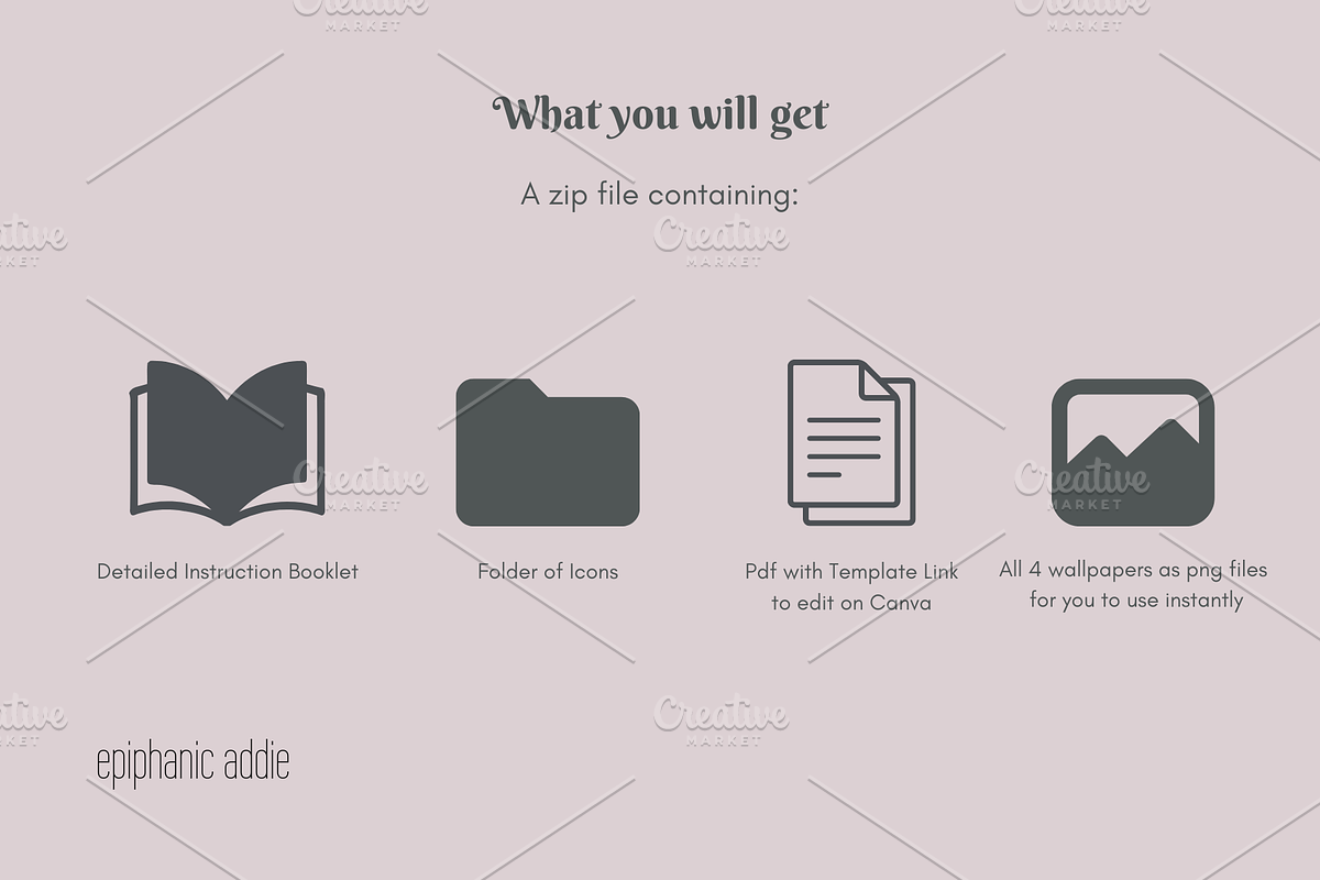 Aesthetic Laptop Wallpaper and Icons, a Design Template by Epiphanic Addie (Photo 5 of 6)